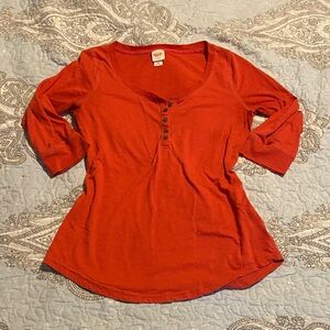 💵3/4 Sleeve Henley